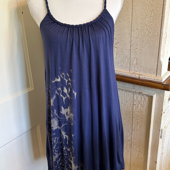 Soprano Deep Blue Dress with Delicate Straps - Picture 1 of 14